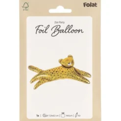 Folieballong Leopard Guld
