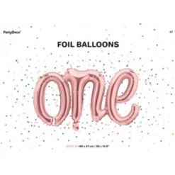 Folieballong One Roséguld