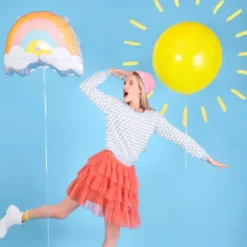 Folieballong Pastell Regnbåge