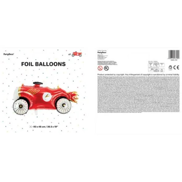 Folieballong Racingbil