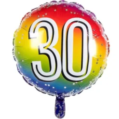Folieballong Regnbåge 30 år