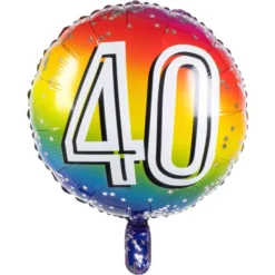Folieballong Regnbåge 40 år