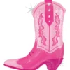 Folieballong Rosa Cowboystövel