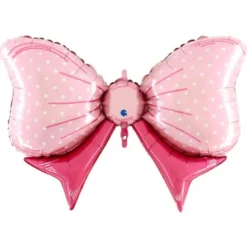 Folieballong Rosa Rosett