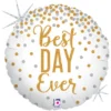 Folieballong Rund Best Day Ever