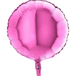 Folieballong Rund Fuchsia
