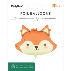 Folieballong Räv 57 x 42 cm