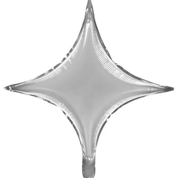 Folieballong Silver Stjärna