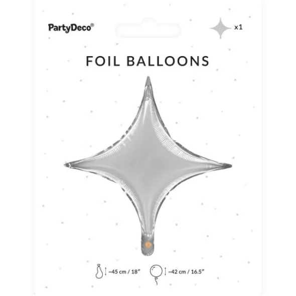 Folieballong Silver Stjärna