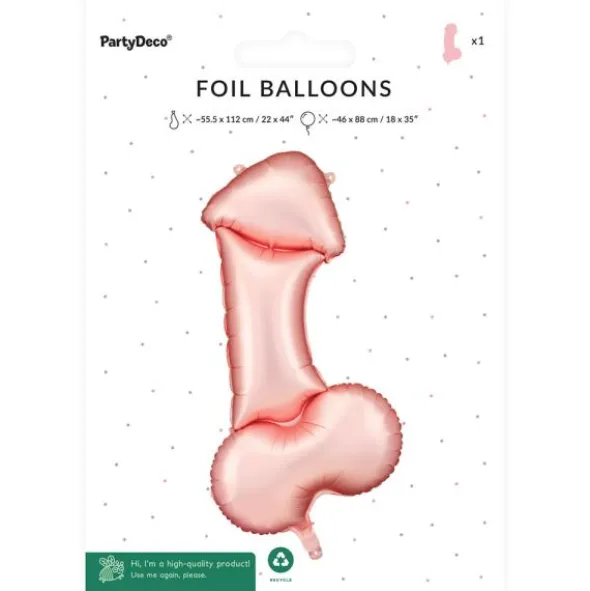 Folieballong Snopp Roséguld