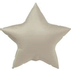 Folieballong Stjärna Creamy Latte Matt