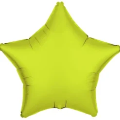 Folieballong Stjärna Neongul