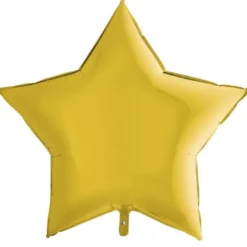 Folieballong Stjärna Pastellgul XL