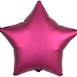 Folieballong Stjärna Pomegranate Rosa Satinluxe