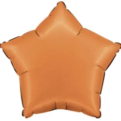 Folieballong Stjärna Satin Karamell