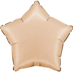 Folieballong Stjärna Satin Nude
