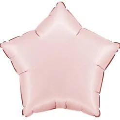 Folieballong Stjärna Satin Pastellrosa