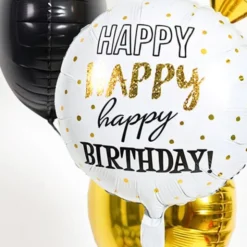 Folieballong 3 x Happy Birthday