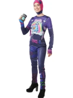 Fortnite Brite Bomber Maskeraddräkt (X-Small (str. 34))