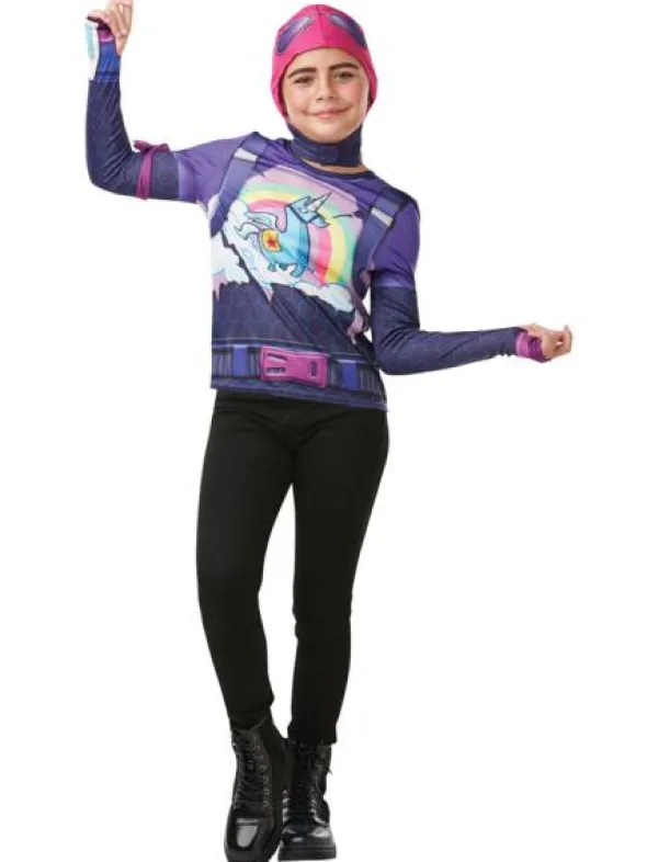 Fortnite Brite Bomber Tröja och Huva Barn (9-10 år (134-140 cl))