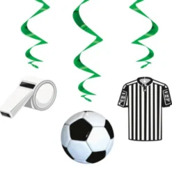 Fotbollskalas Hängande Swirls Dekorationer