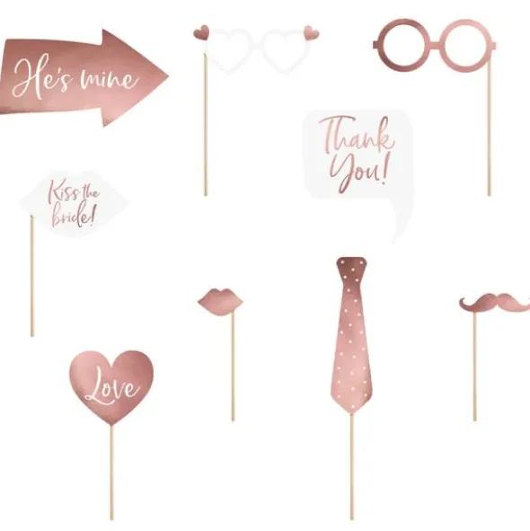 Foto Props Bröllop Roséguld