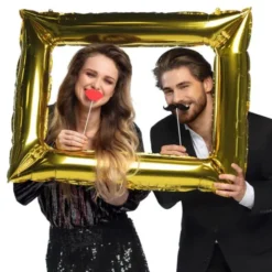 Fotoprops med Ballong Guld/Svart 13-pack