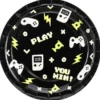 Gaming Papperstallrikar Svart 23 cm