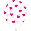 Genomskinliga Ballonger Lila Hjärtan