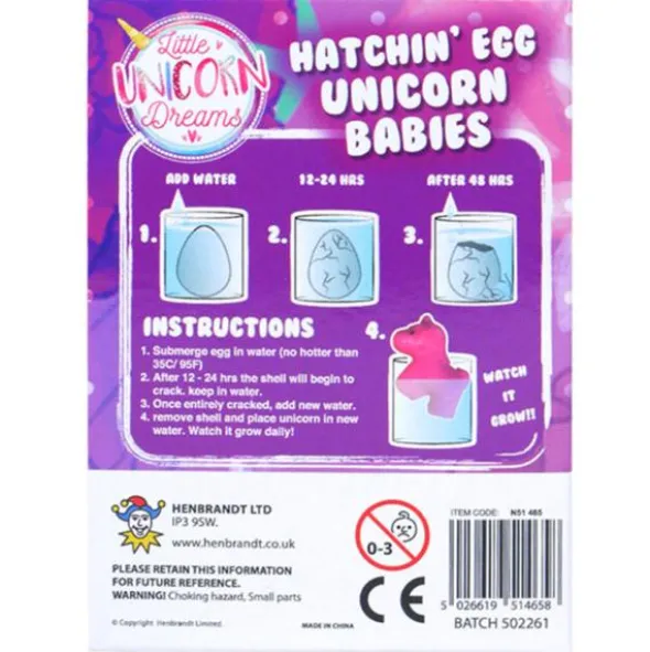Ägg med Växande Enhörning 6 cm