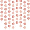 Girlanger Hjärtan Rosa & Roséguld
