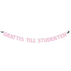 Girlang Grattis Till Studenten Ljusrosa