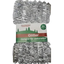 Girlang med Glänsande Silverfransar