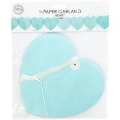Girlang med Hjärtan Babyblå