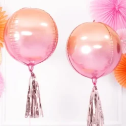 Girlang med Tofsar Roséguld