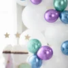 Glansiga Miniballonger Lila 50-pack