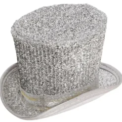 Glansig Minihatt Silver
