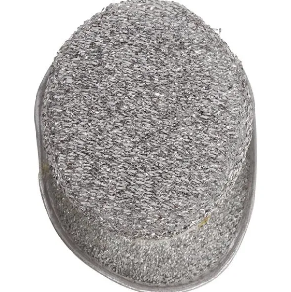 Glansig Minihatt Silver