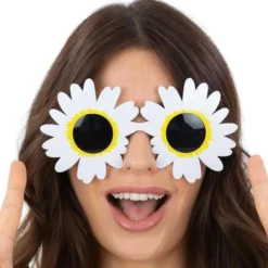 Glasögon Daisy Blommor