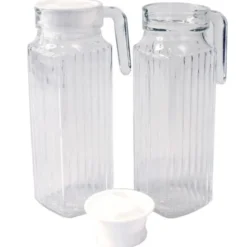 Glaskanna med Lock 1 Liter