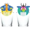 Glasmarkörer insekter 6-pack