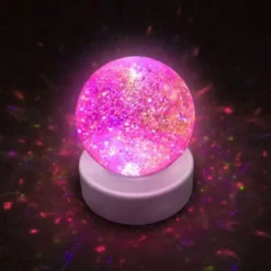 Glitterglob med Färgskiftande LED