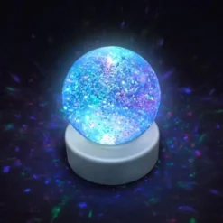 Glitterglob med Färgskiftande LED