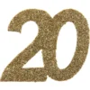 Glitterkonfetti 20 År Guld