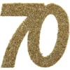 Glitterkonfetti 70 År Guld