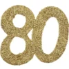 Glitterkonfetti 80 År Guld