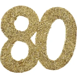 Glitterkonfetti 80 År Guld