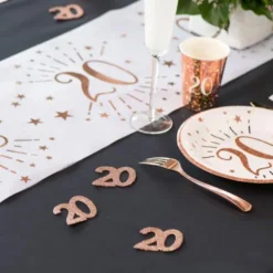 Glitterkonfetti 20 År Roseguld