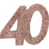 Glitterkonfetti 40 År Roseguld