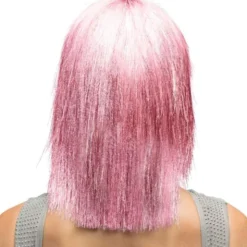 Glitterperuk Rosa